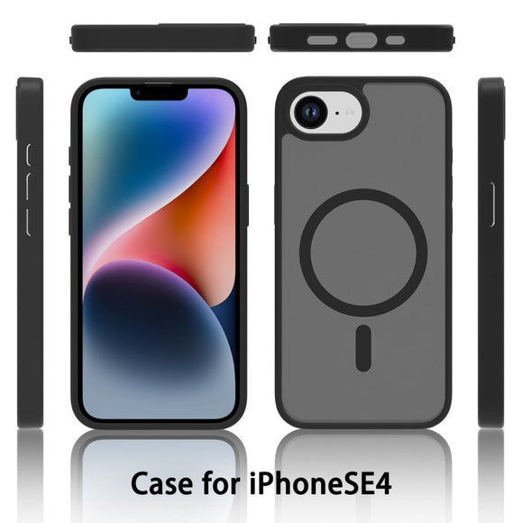 EIDERWOOD iPhone 17e / 16e Mat Hybrid Cover - MagSafe Kompatibel - Gennemsigtig / Lyserød