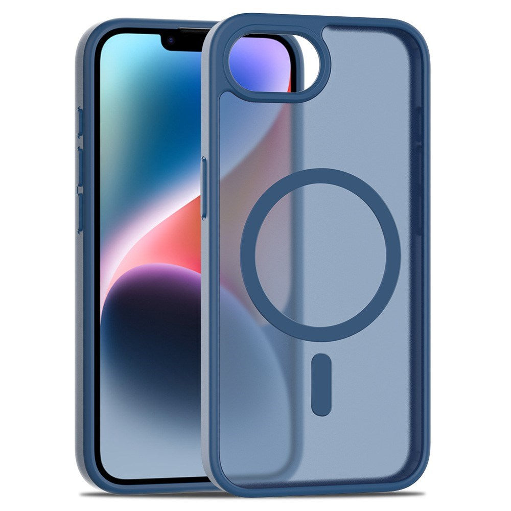 EIDERWOOD iPhone 17e / 16e Mat Hybrid Cover - MagSafe Kompatibel - Gennemsigtig / Blå