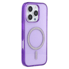EIDERWOOD iPhone 16 Pro Max Plastik Glitter Cover - MagSafe Kompatibel - Lilla