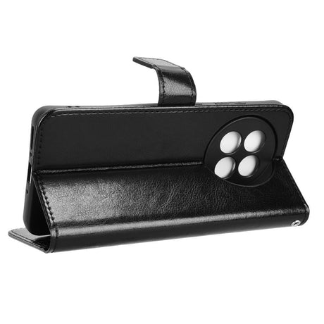 EIDERWOOD OnePlus 13R 5G Lædertekstur Flipcover - Sort