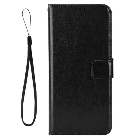 EIDERWOOD OnePlus 13R 5G Lædertekstur Flipcover - Sort
