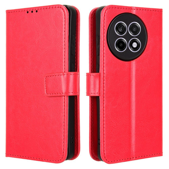 EIDERWOOD OnePlus 13R 5G Lædertekstur Flipcover - Rød