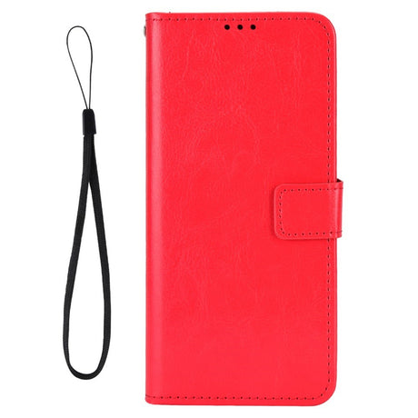 EIDERWOOD OnePlus 13R 5G Lædertekstur Flipcover - Rød