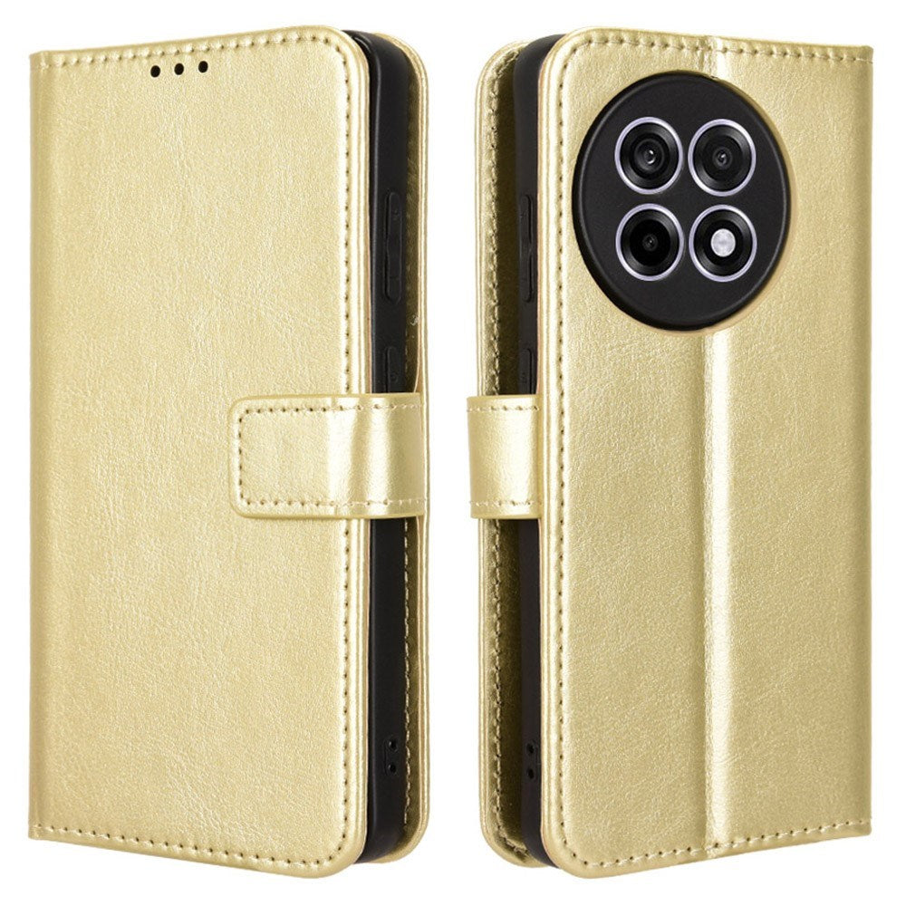 EIDERWOOD OnePlus 13R 5G Lædertekstur Flipcover - Guld