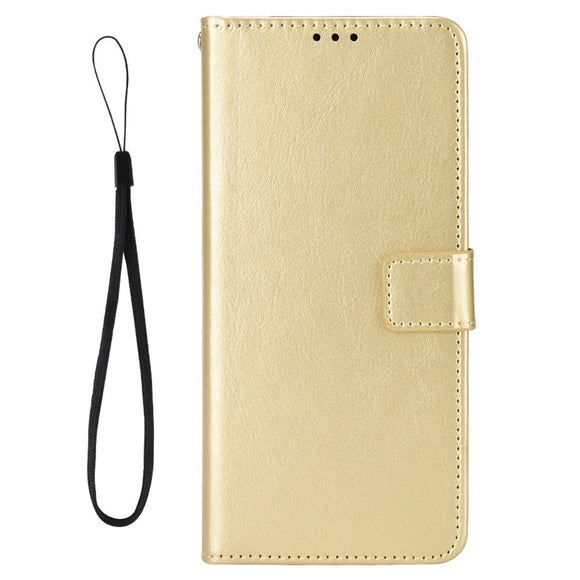 EIDERWOOD OnePlus 13R 5G Lædertekstur Flipcover - Guld