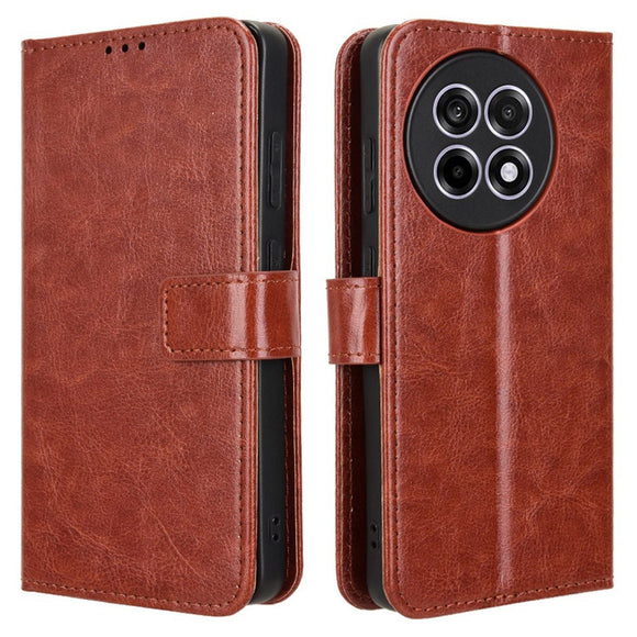 EIDERWOOD OnePlus 13R 5G Lædertekstur Flipcover - Brun