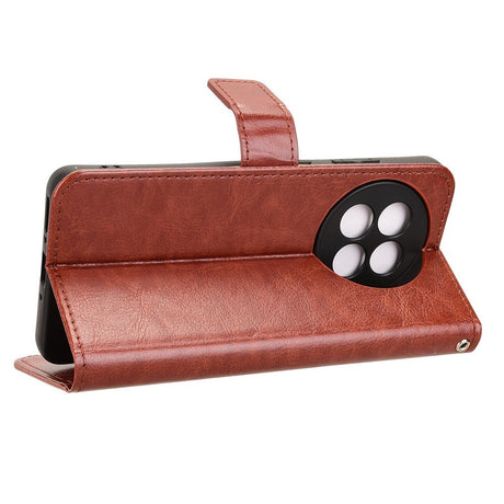 EIDERWOOD OnePlus 13R 5G Lædertekstur Flipcover - Brun