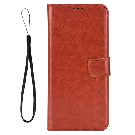 EIDERWOOD OnePlus 13R 5G Lædertekstur Flipcover - Brun