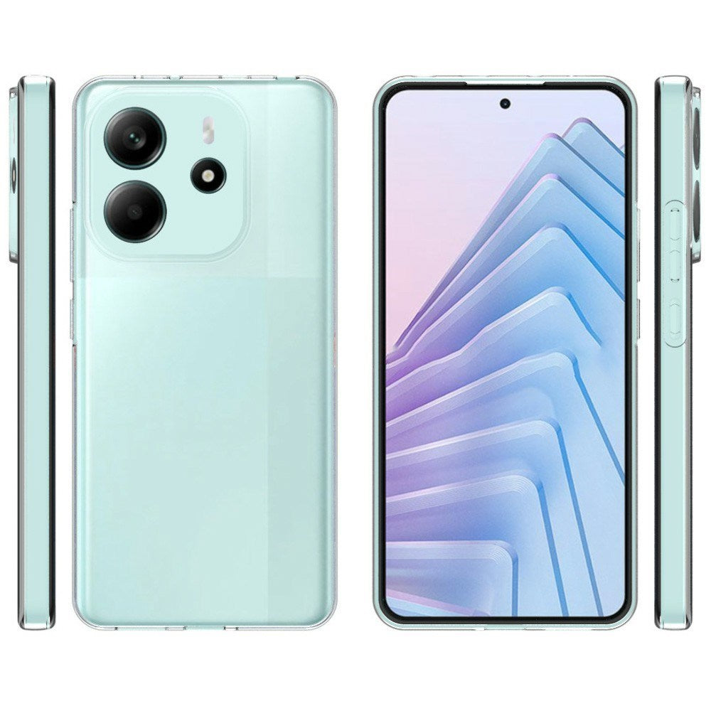 EIDERWOOD Xiaomi Redmi Note 14 (4G) Fleksibelt Plastik Cover - Gennemsigtig