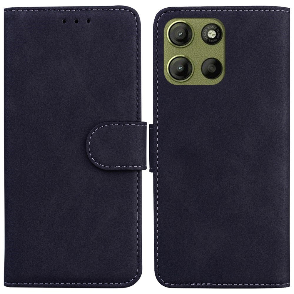 EIDERWOOD Motorola Moto G17 Power / G17 / G15 Kunstlæder Flip Cover m. Kortholder & Ståfunktion - Sort