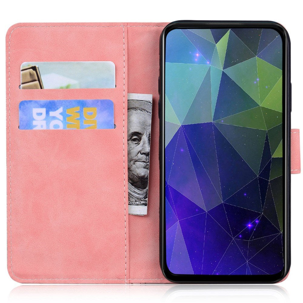 EIDERWOOD Motorola Moto G17 Power / G17 / G15 Kunstlæder Flip Cover m. Kortholder & Ståfunktion - Lyserød