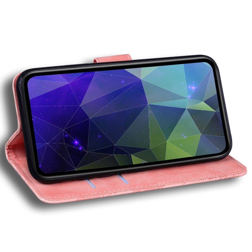EIDERWOOD Motorola Moto G17 Power / G17 / G15 Kunstlæder Flip Cover m. Kortholder & Ståfunktion - Lyserød