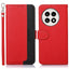 OnePlus 13R Kunstlæder Pungetui med Strop - Rød