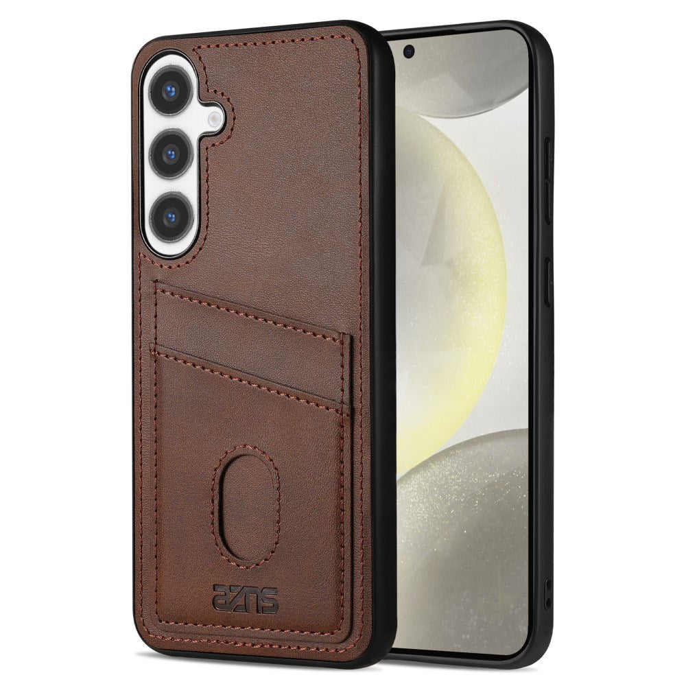 EIDERWOOD Samsung Galaxy A56 (5G) Kunstlæder Bagside Cover m. Kortholder - Mørkebrun