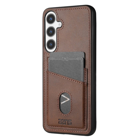 EIDERWOOD Samsung Galaxy A56 (5G) Kunstlæder Bagside Cover m. Kortholder - Mørkebrun