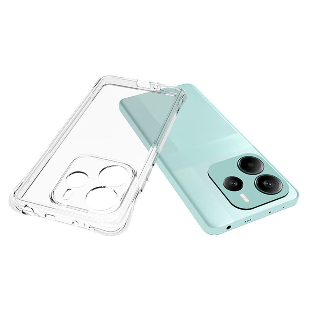EIDERWOOD Xiaomi Redmi Note 14 (5G) Plastik Cover m. Stødabsorberende Hjørner - Gennemsigtig