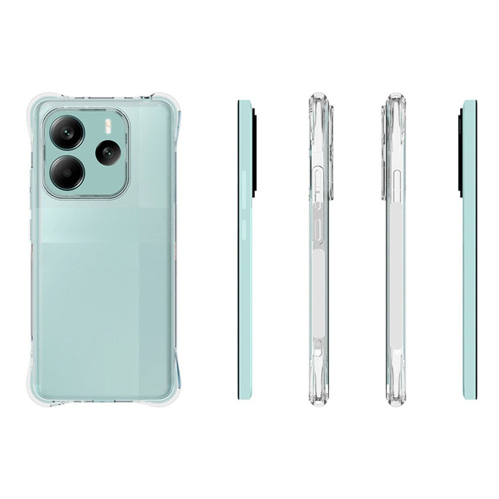 EIDERWOOD Xiaomi Redmi Note 14 (5G) Plastik Cover m. Stødabsorberende Hjørner - Gennemsigtig