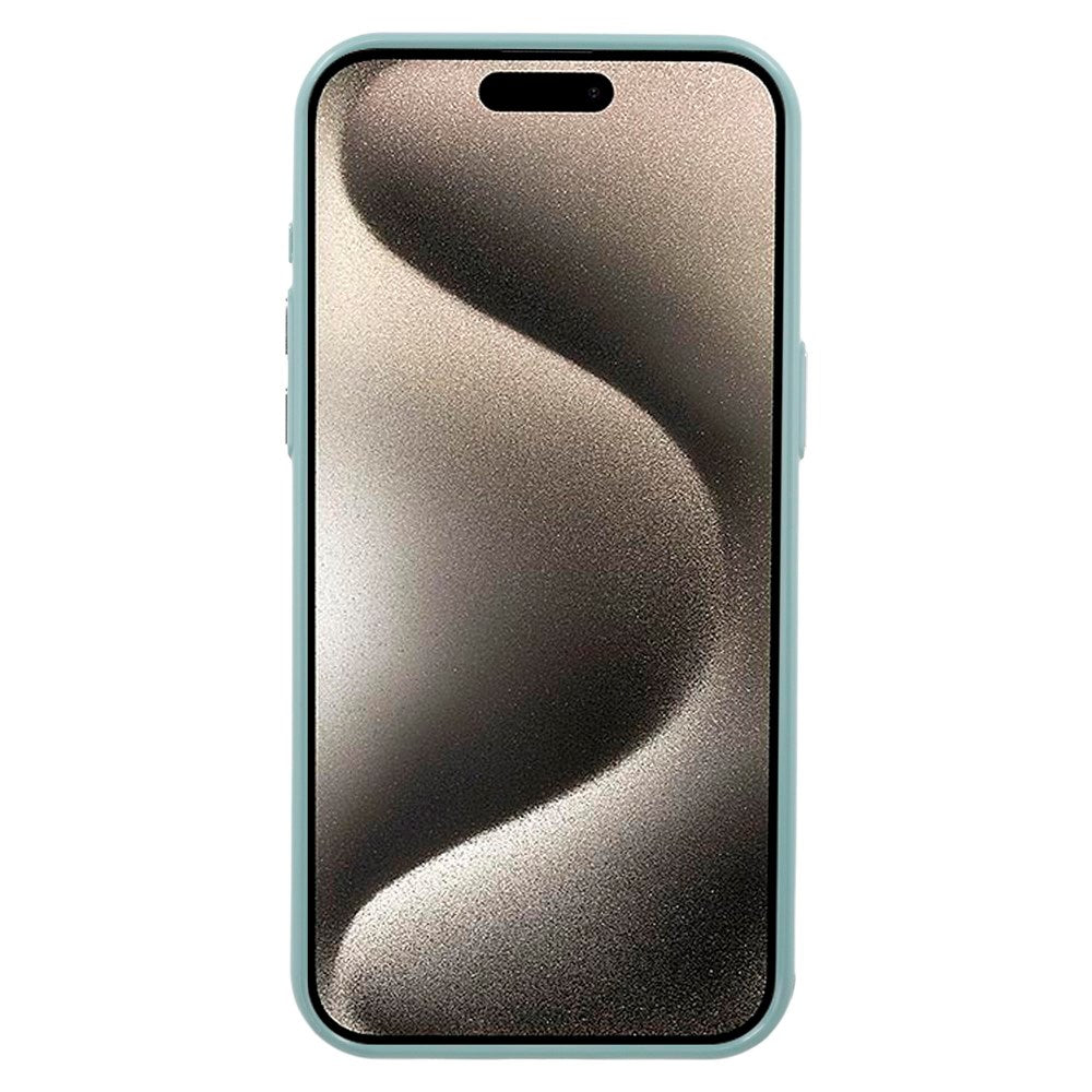 EIDERWOOD iPhone 15 Pro Plastik Glitter Cover - MagSafe Kompatibel - Grøn