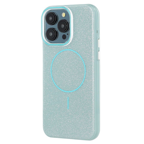 EIDERWOOD iPhone 15 Pro Plastik Glitter Cover - MagSafe Kompatibel - Grøn