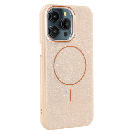 EIDERWOOD iPhone 15 Pro Plastik Glitter Cover - MagSafe Kompatibel - Guld