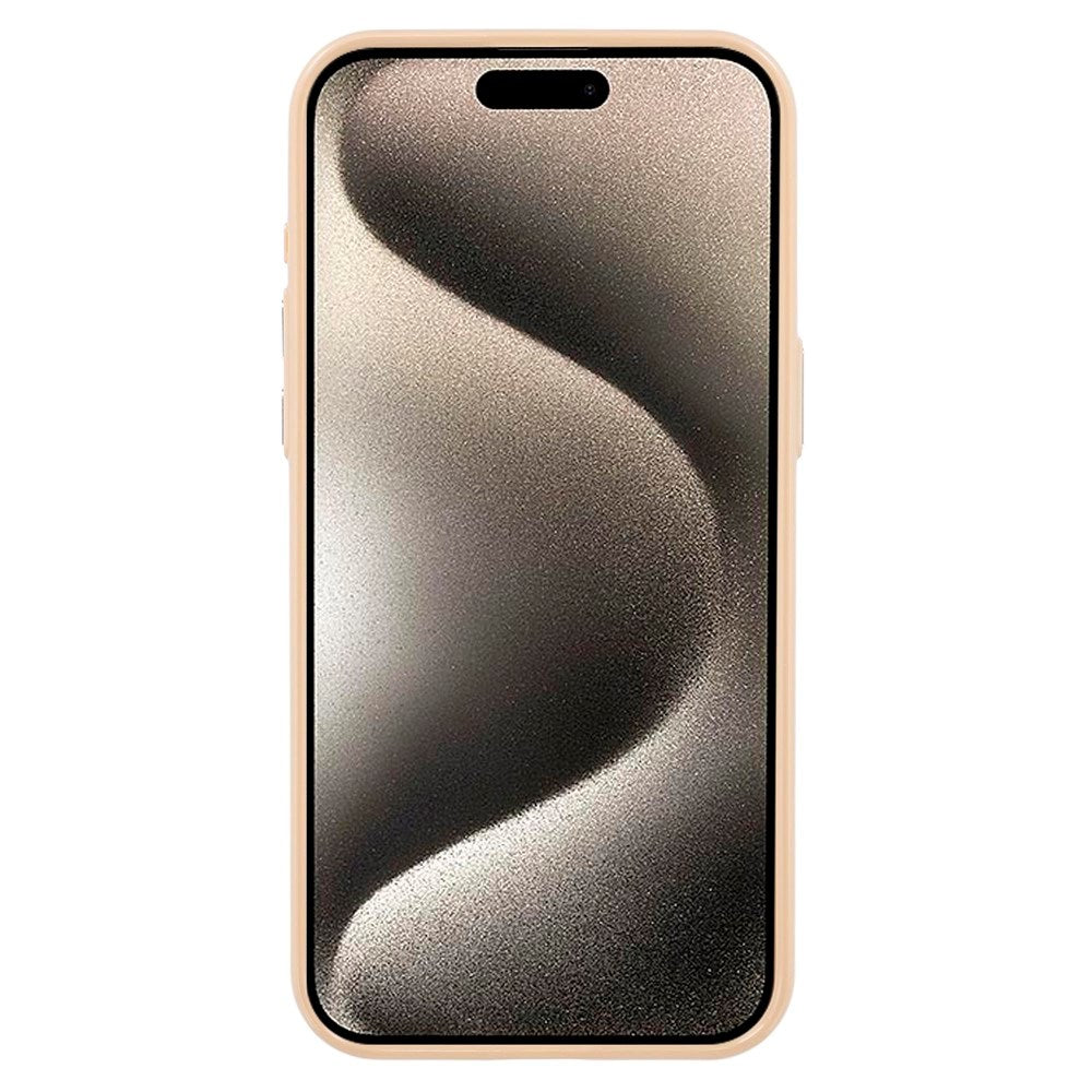 EIDERWOOD iPhone 15 Pro Plastik Glitter Cover - MagSafe Kompatibel - Guld