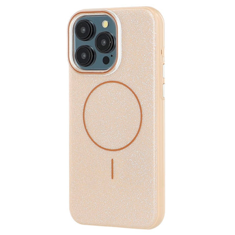 EIDERWOOD iPhone 15 Pro Plastik Glitter Cover - MagSafe Kompatibel - Guld