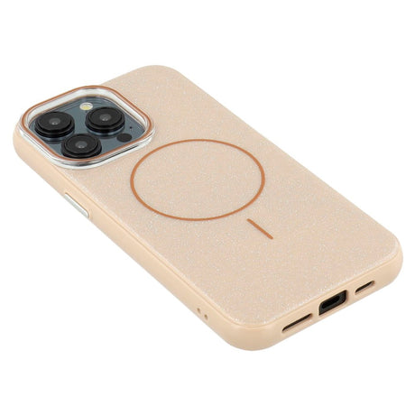 EIDERWOOD iPhone 15 Pro Plastik Glitter Cover - MagSafe Kompatibel - Guld