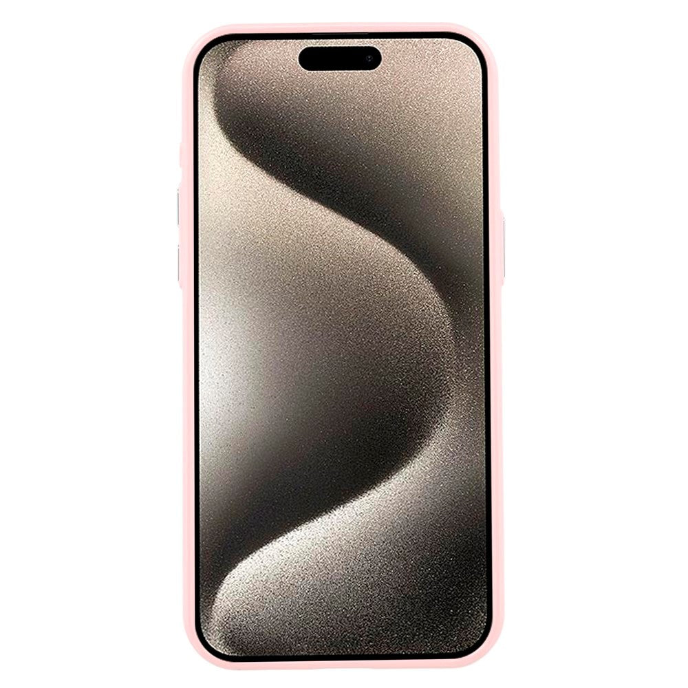 EIDERWOOD iPhone 15 Pro Plastik Glitter Cover - MagSafe Kompatibel - Lyserød