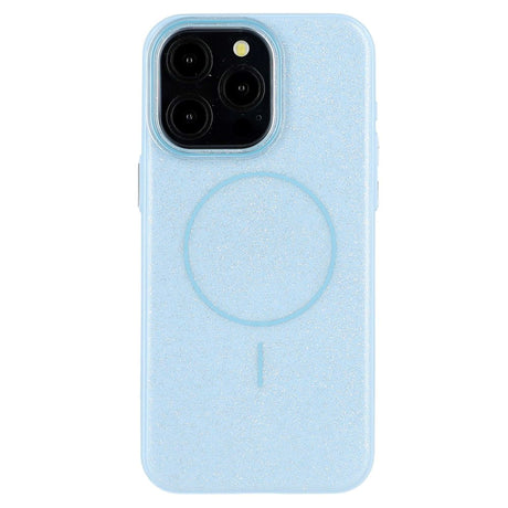 EIDERWOOD iPhone 15 Pro Plastik Glitter Cover - MagSafe Kompatibel - Blå