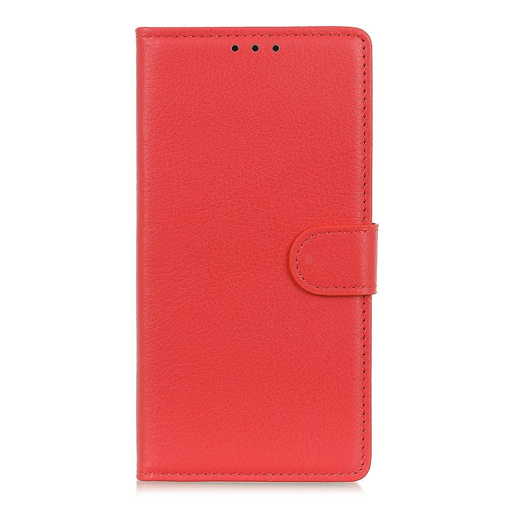 EIDERWOOD Xiaomi Redmi Note 14 Pro (5G) / Poco X7 Litchi Kunstlæder Cover m. Pung & Ståfunktion - Rød