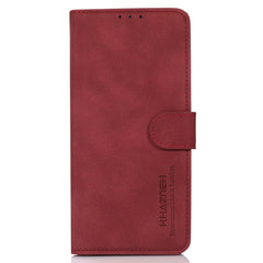 Xiaomi Redmi Note 14 (5G) KHAZNEH Kunstlæder Flip Cover m. Kortholder & Ståfunktion - Rød
