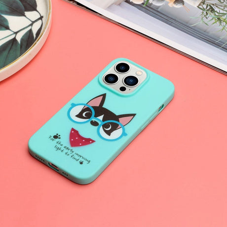 iPhone 14 Pro Fleksibelt Bagside Cover m. Motiv - Hund