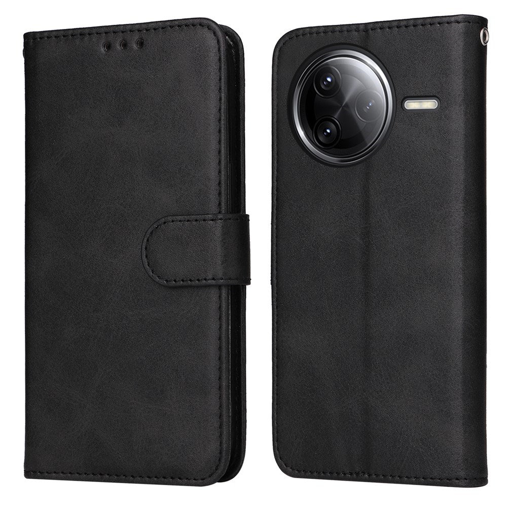 Xiaomi Poco F7 Ultra EIDERWOOD Kunstlæder Flip Cover m. Strop - Sort