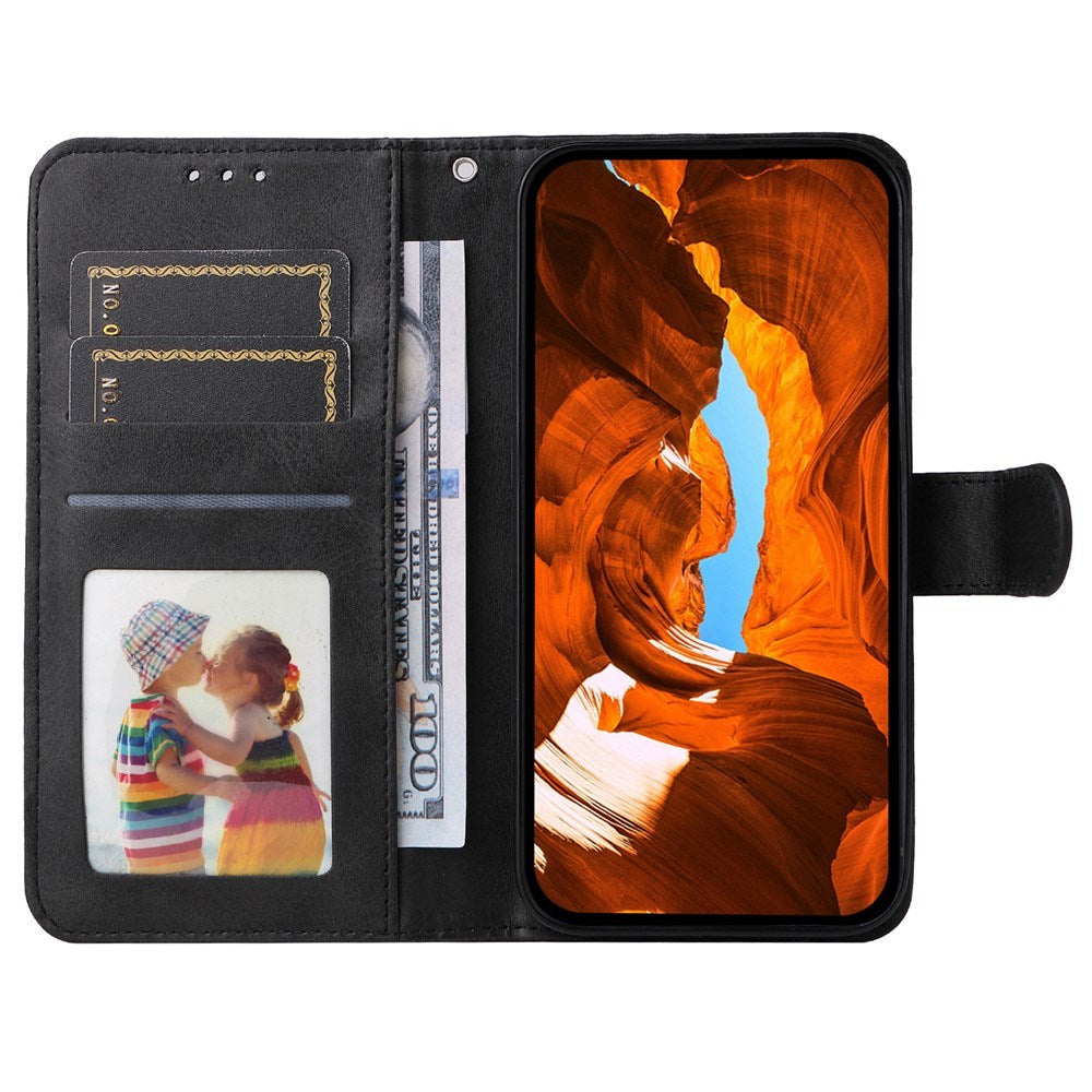 Xiaomi Poco F7 Ultra EIDERWOOD Kunstlæder Flip Cover m. Strop - Sort