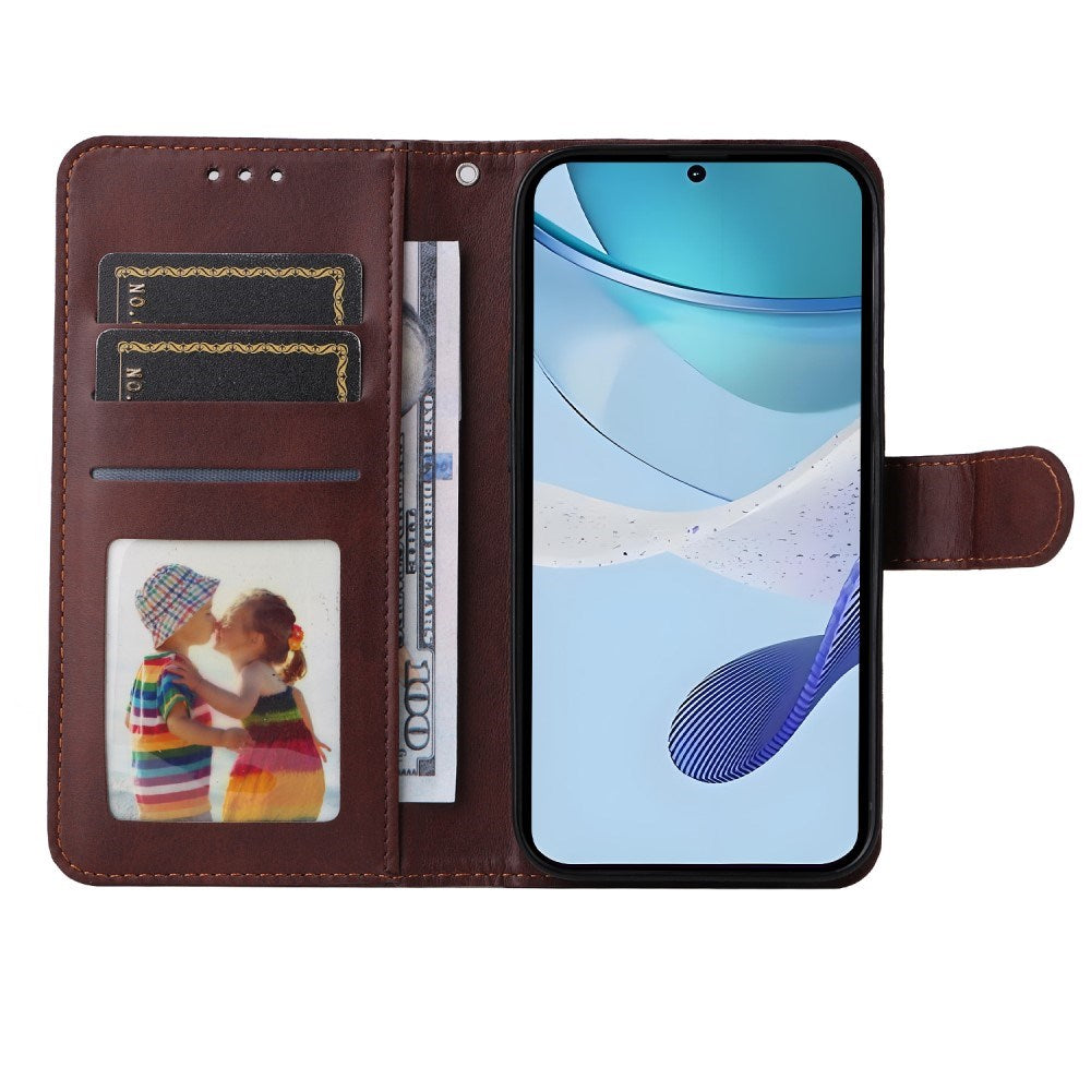 EIDERWOOD Realme 14X (5G) / C75 Kunstlæder Flip Cover m. Strop - Brun