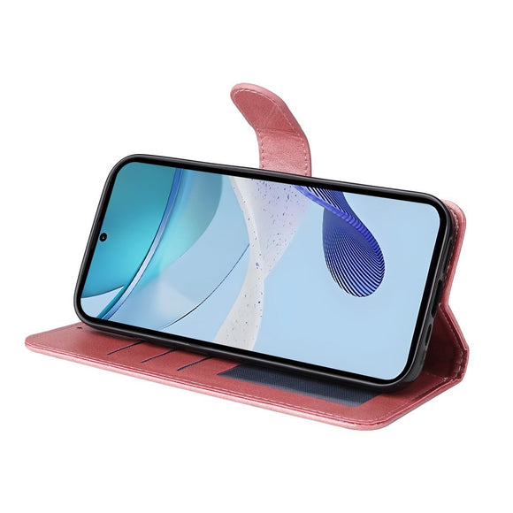 EIDERWOOD Realme 14X (5G) / C75 Kunstlæder Flip Cover m. Strop - Lyserød