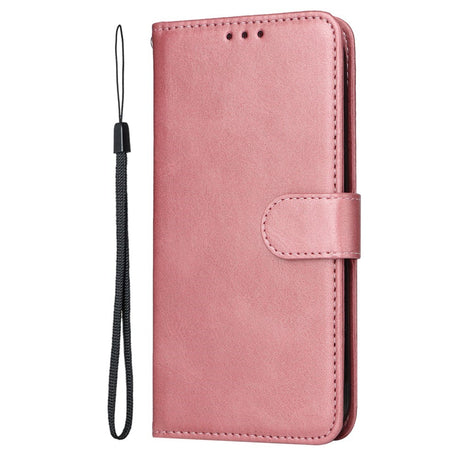 EIDERWOOD Realme 14X (5G) / C75 Kunstlæder Flip Cover m. Strop - Lyserød