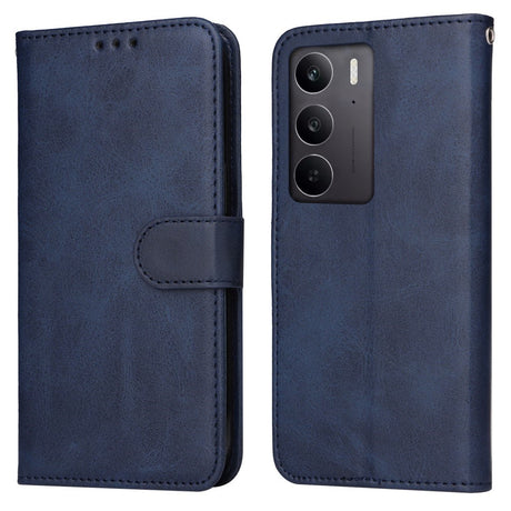 EIDERWOOD Realme 14X (5G) / C75 Kunstlæder Flip Cover m. Strop - Blå