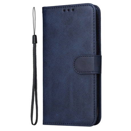 EIDERWOOD Realme 14X (5G) / C75 Kunstlæder Flip Cover m. Strop - Blå