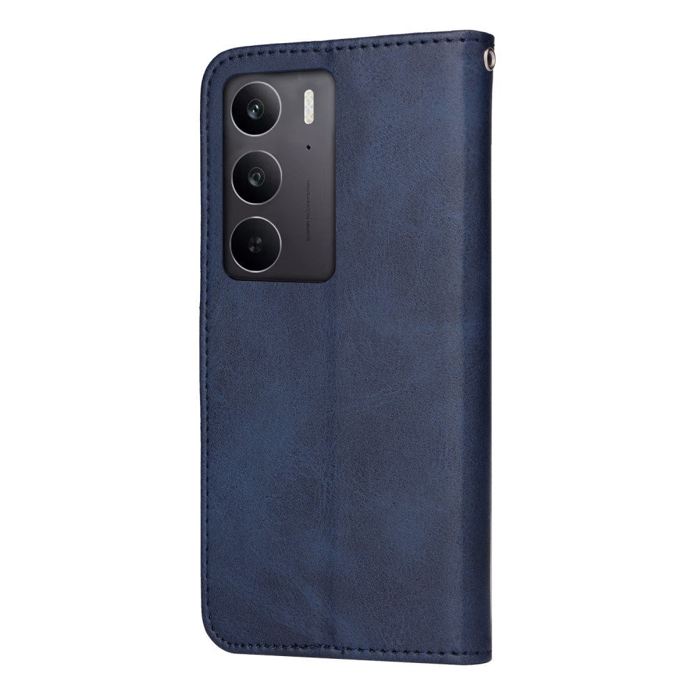 EIDERWOOD Realme 14X (5G) / C75 Kunstlæder Flip Cover m. Strop - Blå