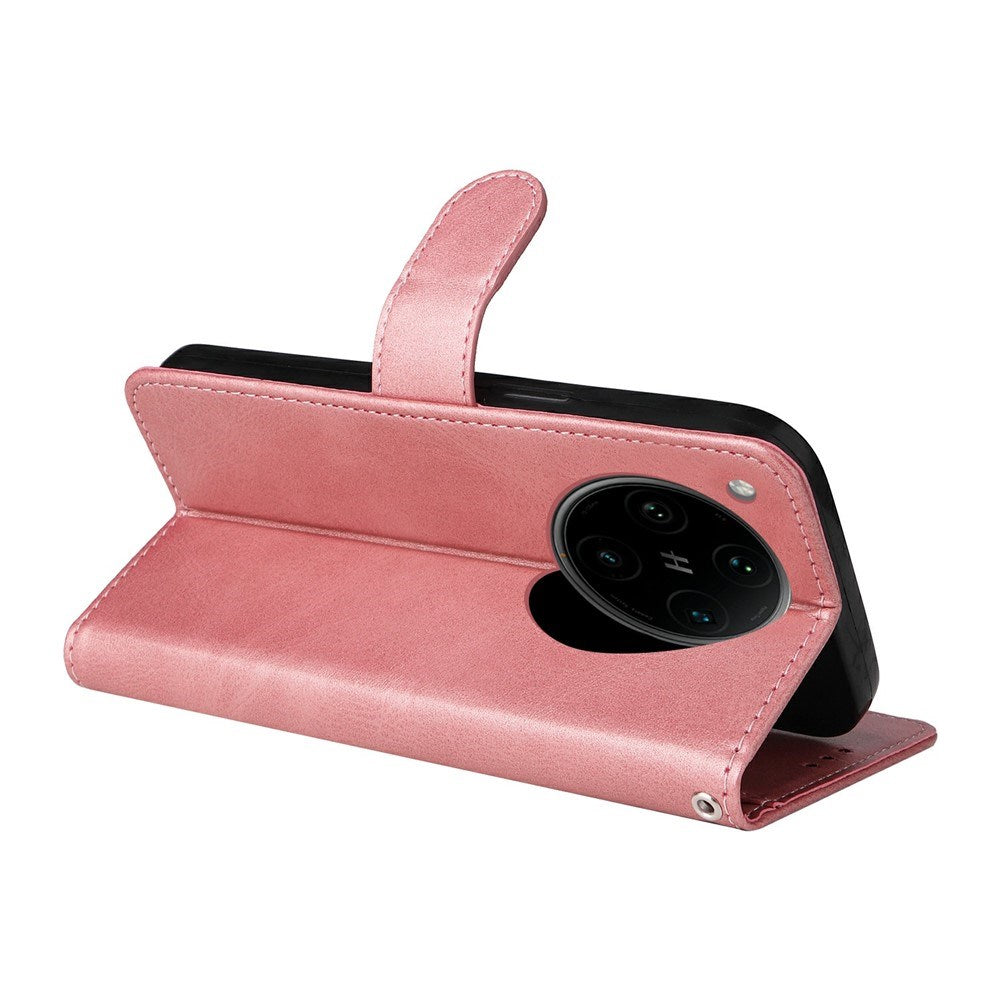 Motorola Edge 60 Neo / 50 Neo / ThinkPhone 25 EIDERWOOD Kunstlæder Flip Cover m. Strop - Lyserød