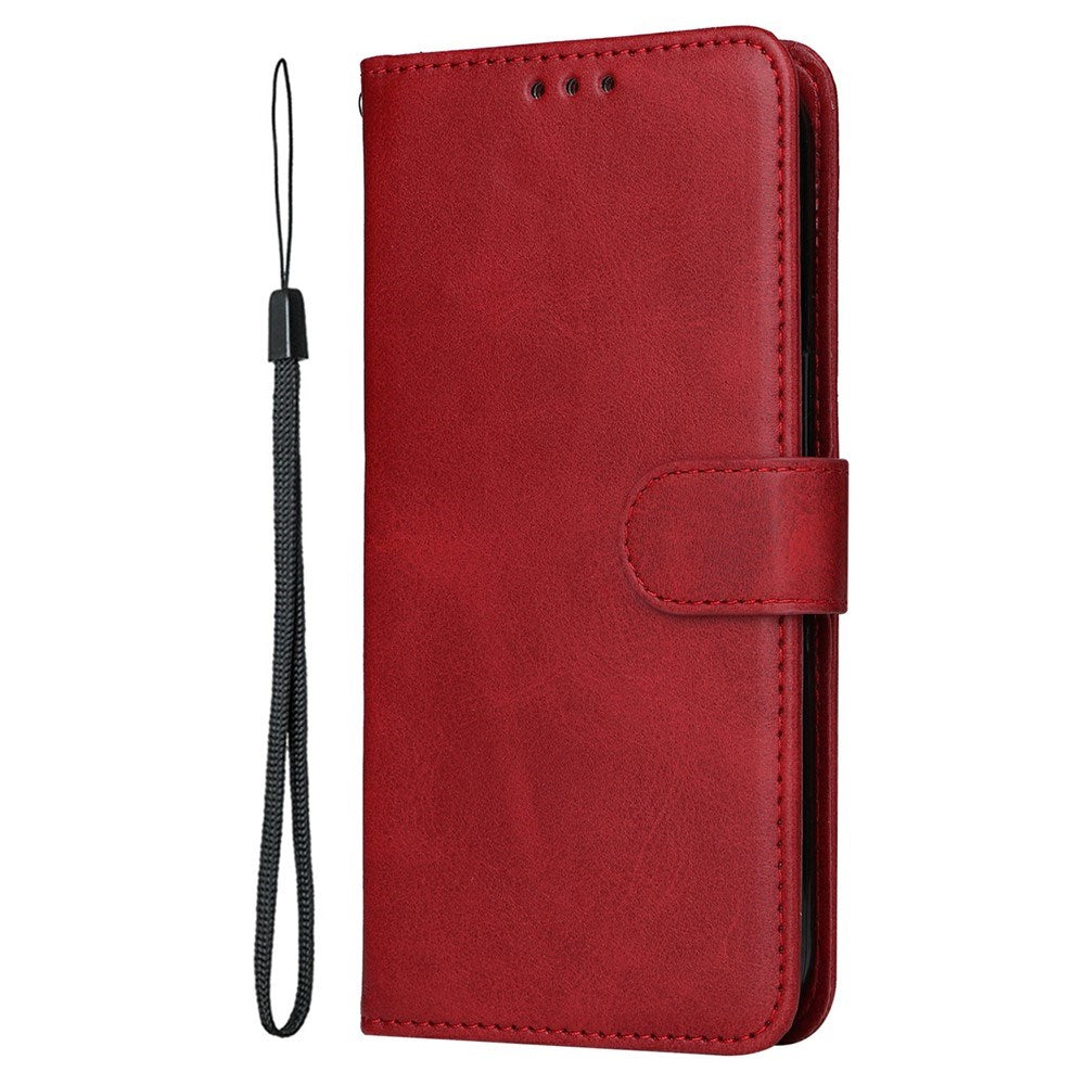 Motorola Edge 60 Neo / 50 Neo / ThinkPhone 25 EIDERWOOD Kunstlæder Flip Cover m. Strop - Rød