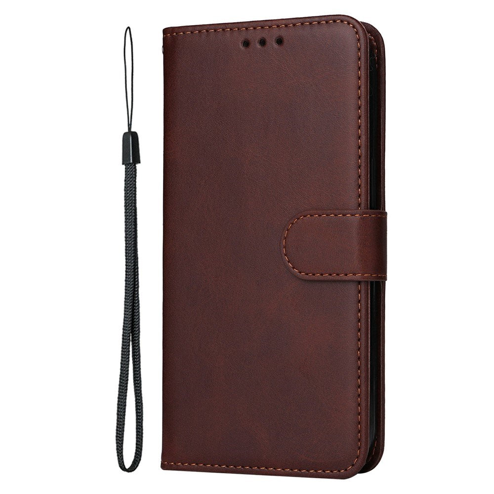 Motorola Edge 60 Neo / 50 Neo / ThinkPhone 25 EIDERWOOD Kunstlæder Flip Cover m. Strop - Brun