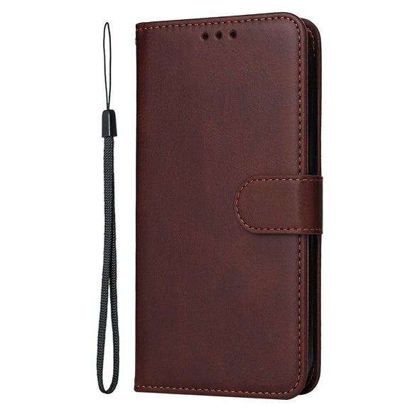Motorola Edge 60 Neo / 50 Neo / ThinkPhone 25 EIDERWOOD Kunstlæder Flip Cover m. Strop - Brun