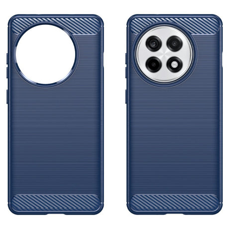 EIDERWOOD OnePlus 13R Brushed Carbon Fiber Fleksibelt Plastik Cover - Blå
