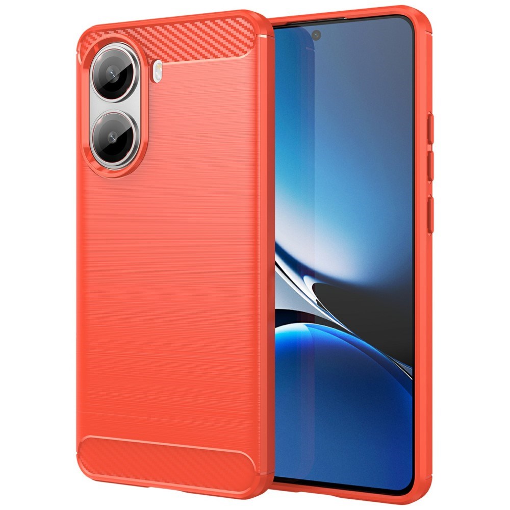 EIDERWOOD Xiaomi Poco X7 Pro Brushed Carbon Cover - Rød