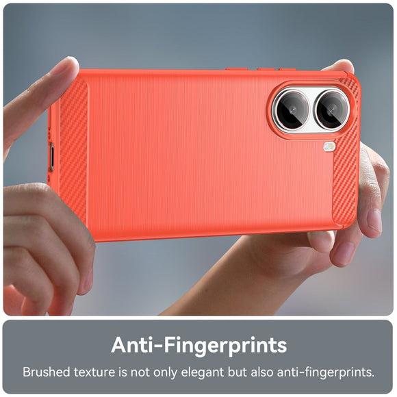 EIDERWOOD Xiaomi Poco X7 Pro Brushed Carbon Cover - Rød