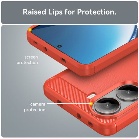 EIDERWOOD Xiaomi Poco X7 Pro Brushed Carbon Cover - Rød