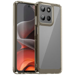 EIDERWOOD Motorola Moto G15 / G05 / E15 Hybrid Plastik Cover - Gennemsigtig / Grå