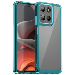 EIDERWOOD Motorola Moto G15 / G05 / E15 Hybrid Plastik Cover - Gennemsigtig / Turkis